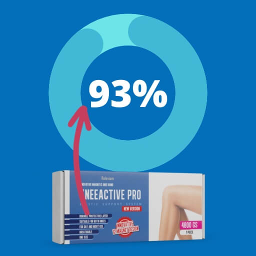 93% účinnost Knee Active Pro - účinky